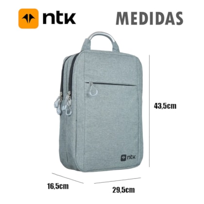 Mochila Office Edge Slim Cinza 203044 Nautika-acdd7645-0b1e-4560-97e7-79d521f594f6