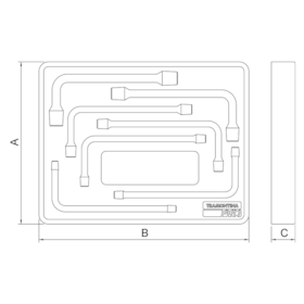  Módulo com Chaves Biela 7 Peças - Milímetros  44980/019 Tramontina PRO
