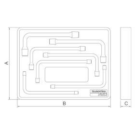 Módulo com Chaves Biela 7 Peças - Milímetros 44980/019 Tramontina PRO