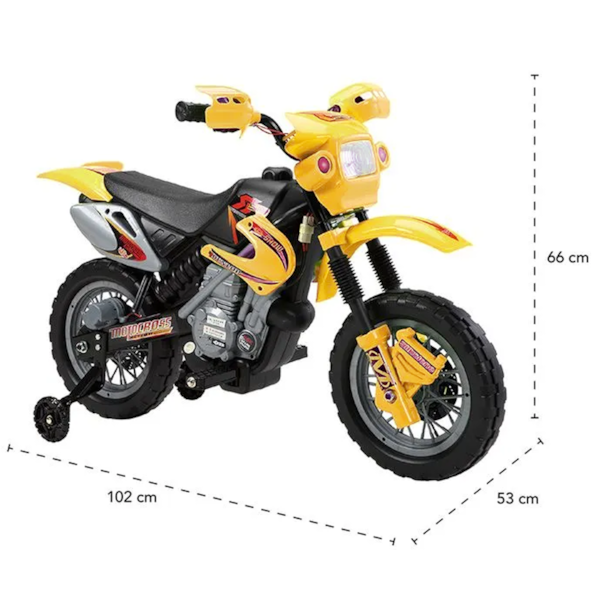 Moto Elétrica 6V Rally Amarela infantil 925900 Bel Fix-cbe56f63-9f6a-4240-a986-dfd04a106608