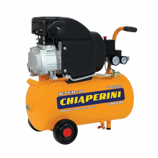 Motocompressor de ar 21L 2HP - MC 7.6/21 Chiaperini 22843-02a2c55a-47ac-4bec-b4cf-7b37a40d5a0c