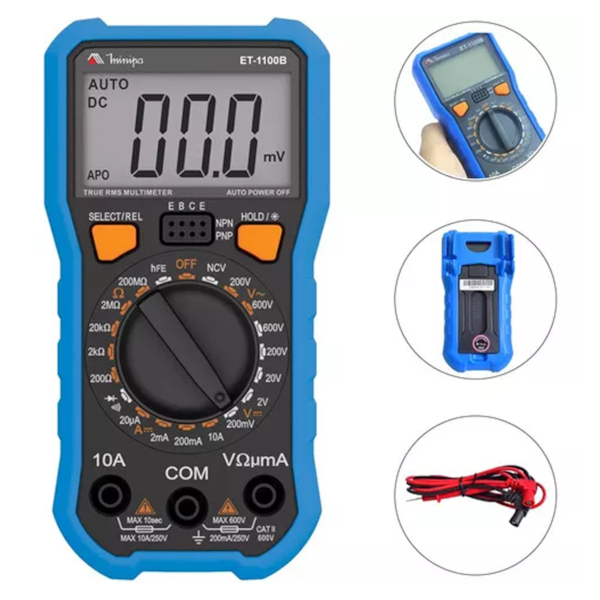 Multímetro Digital True RMS DC/AC DC - ET1100b Minipa-a3912b30-89a3-48d5-b7cf-5d541f20431a