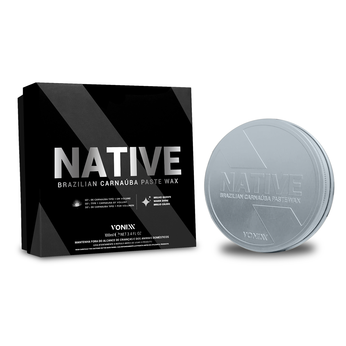 Native Cera de Carnaúba Pasta Wax 100ml 2023004 Vonixx | Ultra