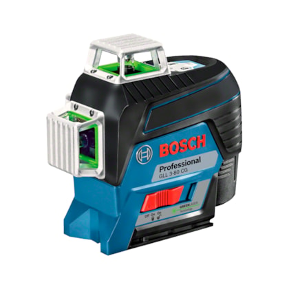 Nível À Laser C/ 3 Linhas Verdes E Receptor Gll 3-80CG Bosch