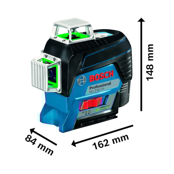 Nível À Laser C/ 3 Linhas Verdes E Receptor Gll 3-80CG Bosch-e23d02bf-4168-41e6-8101-3bf4b5eebf83
