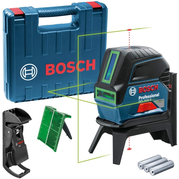 Nível a Laser de linhas verdes 15 metros com pontos Bosch GCL 2-15 G em Maleta-89dcf1cb-f8a2-48a2-adce-6039b2872d6c