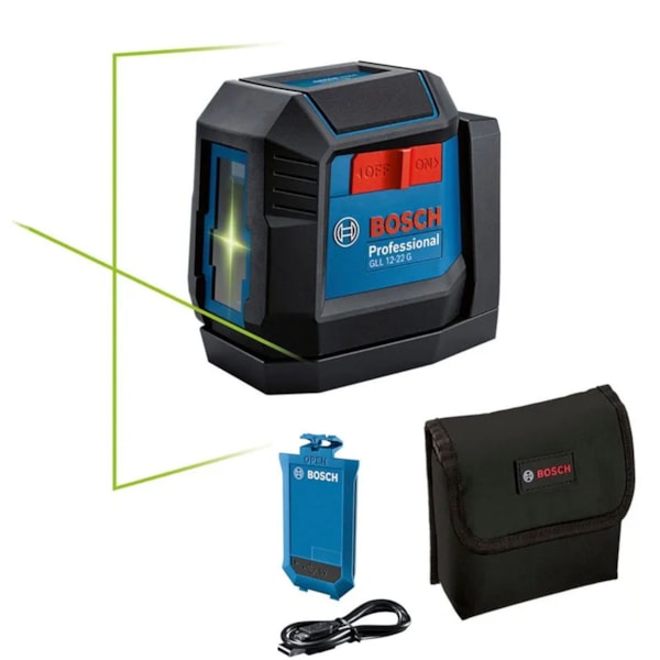 Nível a Laser Linear Verde Recarregável GLL 12-22G LI Bosch-10fc98a9-2556-4b86-9129-a6ddf2d4e928