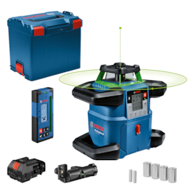 Nível a Laser Rotativo GRL 650 CHVG; L Boxx 238; Receptor laser LR40; 4x Baterias LR20 1,5 V Bosch 