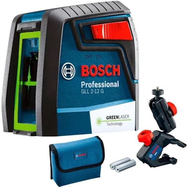 Nível A Laser Verde 2 Linhas 12 Mts Gll2-12g Original Bosch-1767c46b-1da8-40c0-811c-e125efad54c2