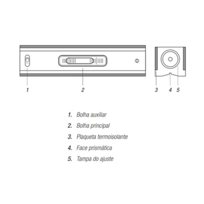 Nível Linear de Precisão 150mm - 0,02mm/m em Ferro Fundido 272.204-4 Digimess-205b6cf1-36f8-419c-b52b-723cf5252013