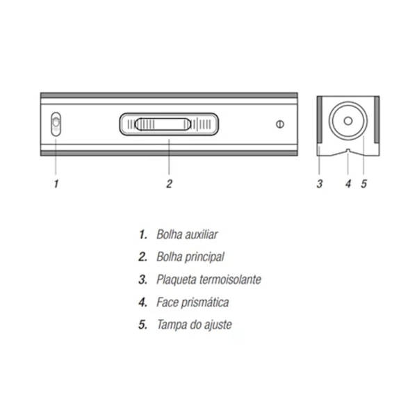 Nível Linear de Precisão 150mm - 0,02mm/m em Ferro Fundido 272.204-4 Digimess-a3148507-65ce-4352-94c2-72f27f9444af