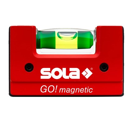 Nível Magnético de Bolso Compacto Profissional 6,8cm GO! Sola
