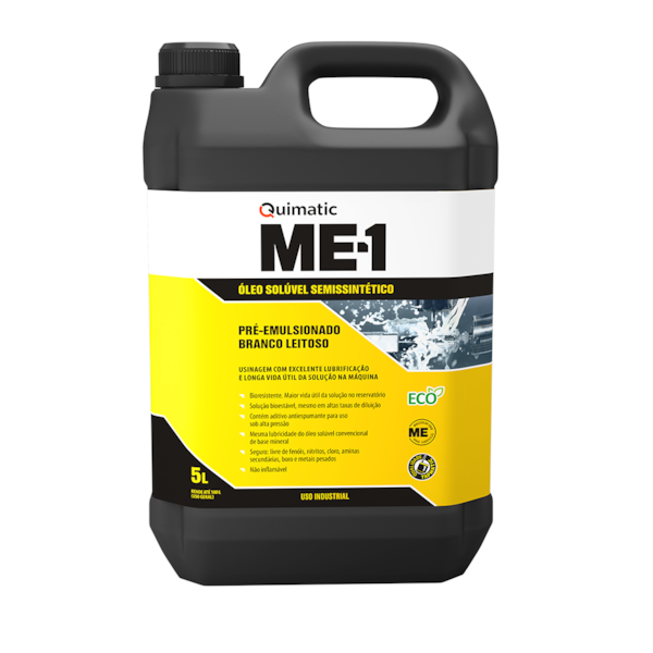 Óleo Solúvel Semissintético Ecológico ME1 - 5 L AB1 Quimatic-07a1bfa9-4233-4d72-9523-950f4517d9fc