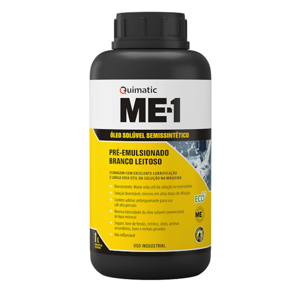 Óleo Solúvel Semissintético ME-1 - 1L Ecológico Quimatic AB0-1549972b-aab1-4734-84ad-f279fe9be296