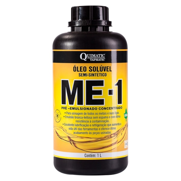 Óleo Solúvel Semissintético ME-1 - 1L Ecológico Quimatic AB0-9c412be2-7983-45cb-b5b9-b7b5600c7f61
