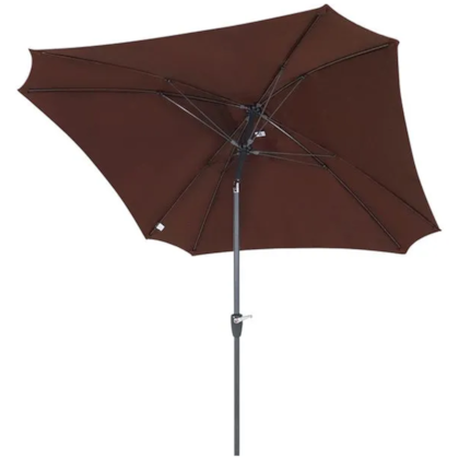 Ombrellone Central Pisa Articulado em Alumínio Poliéster 2,50m Marrom 14512 Bel Fix-b856df6c-d777-464d-950e-620b3ee96180