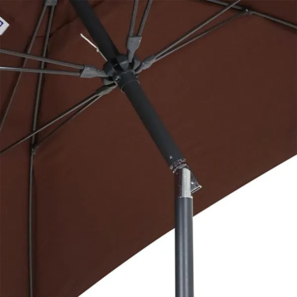 Ombrellone Central Pisa Articulado em Alumínio Poliéster 2,50m Marrom 14512 Bel Fix-ed8d4430-3a46-42a5-9123-63e6bd10b058