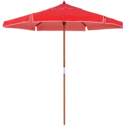 Ombrellone Itapema Bagum Haste de Madeira 2,00m Vermelho 201604 Bel Fix-2482905b-4736-49e5-a5c2-0e033a42758d