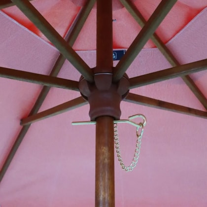 Ombrellone Itapema Bagum Haste de Madeira 2,00m Vermelho 201604 Bel Fix-333eff4f-1815-4313-ad49-354ad60dd76d