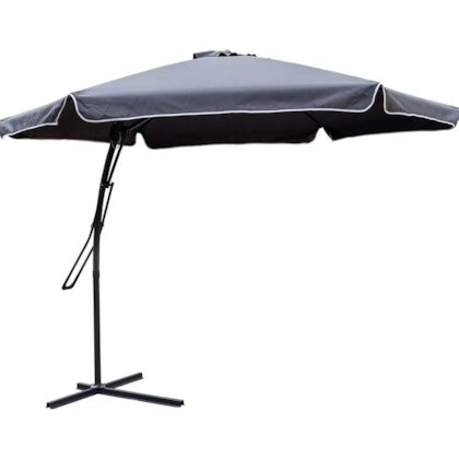 Ombrellone Lateral Suspenso Regulável com Alavanca 3,0m Cinza 331359 Kala-fbab053a-a04a-4366-a78b-d6636dd23887