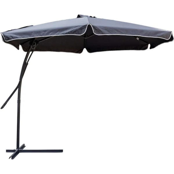 Ombrellone Lateral Suspenso Regulável com Alavanca 3,0m Cinza 331359 Kala-d99aa2b6-aa08-42b9-9241-1f67dd378d1f