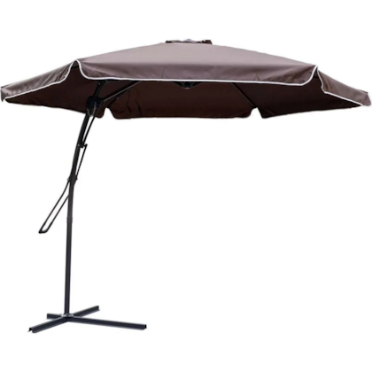 Ombrellone Lateral Suspenso Regulável com Alavanca 3,0m Marrom 331332 Kala-4ec46808-d2ca-4c99-9dbe-63146c26333a