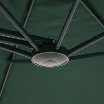 Ombrellone Oslo Suspenso Regulável com Alavanca 3,00m Verde 820300 Bel Fix-286ea968-5904-4bb9-88e4-94f9b41de127