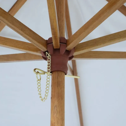 Ombrellone Positano Bagum Haste de Madeira 2,40m Branco 240801 Bel Fix-1ac4d0ad-c805-4d66-9d86-7ca6fe44ede3