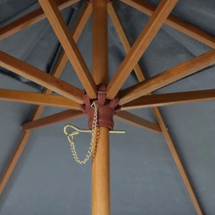 Ombrellone Positano Bagum Haste de Madeira 2,40m Preto 240807 Bel Fix-5e39bb91-9681-4bc4-86ec-a472879298a1