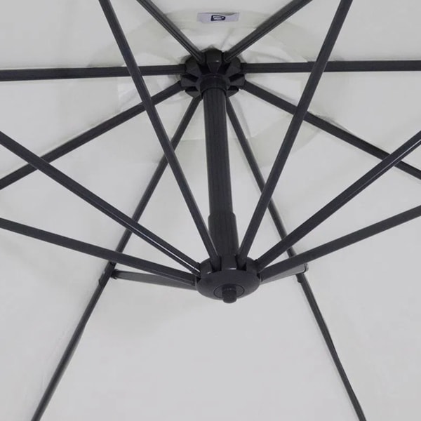 Ombrellone Suspenso Giratório 360° Búzios 3,0m Branco C/Base 50 Lts 891001 Bel-5d300266-aade-4bdd-9c7a-a19b85e5047b