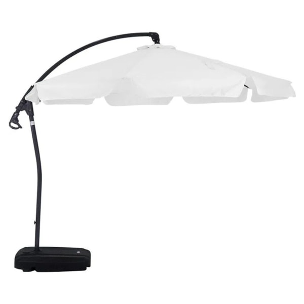 Ombrellone Suspenso Giratório 360° Búzios 3,0m Branco C/Base 50 Lts 891001 Bel-f7cf4cbe-c835-4424-87ec-0e6a443605c3