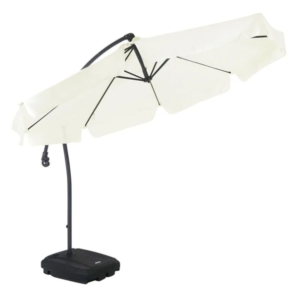 Ombrellone Suspenso Giratório 360° Búzios 3m Bege C/Base 50 Lts 891006 Bel-c1da91a2-7432-456a-ab69-de28f456090f