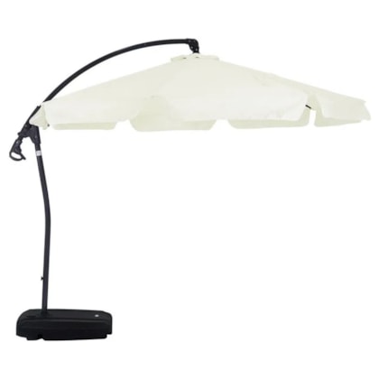 Ombrellone Suspenso Giratório 360° Búzios 3m Bege C/Base 50 Lts 891006 Bel-69886c12-4c7f-4700-9170-233f165a2e8a
