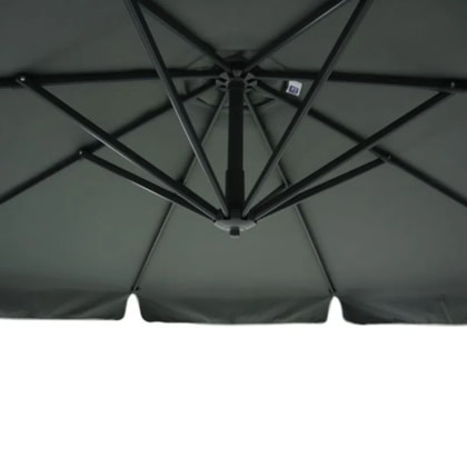 Ombrellone Suspenso Giratório 360° Búzios 3m Cinza C/Base 50 Lts 891008 Bel-de0eb375-972d-4394-b782-25c10171efc0