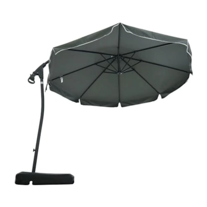 Ombrellone Suspenso Giratório 360° Búzios 3m Cinza C/Base 50 Lts 891008 Bel-639a2b00-bde4-4313-831e-e2919e81bd8b