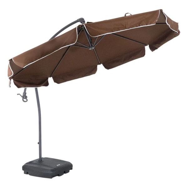 Ombrellone Suspenso Giratório 360° Búzios 3m Marrom C/Base 50 Lts 891012 Bel-3fca687b-d32f-4fb4-b2df-e17ac735f2af