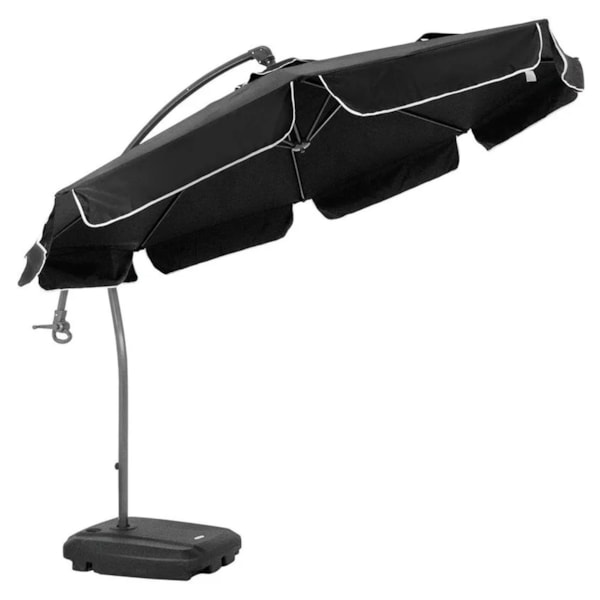 Ombrellone Suspenso Giratório 360° Búzios 3m Preto C/Base 50 Lts 891007 Bel-997894f3-c372-4b52-b05b-f4c54bf20aa4