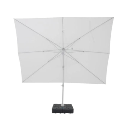 Ombrellone Suspenso Ravello Alumínio 3x4m Branco + Base de 100 Litros C/Rodas 892201 Bel-06a5f727-dac7-46ca-8d76-a746fc038459