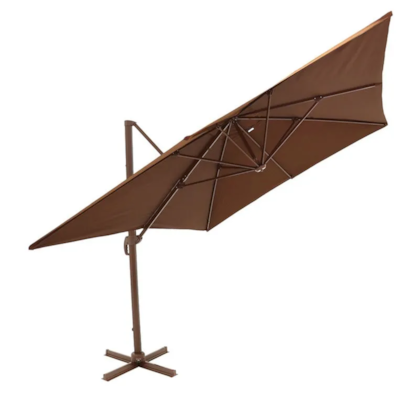 Ombrellone Suspenso Ravello Alumínio 3x4m Marrom + Base de 100 Litros C/Rodas 892212 Bel-4973547d-91fc-42cf-a0bd-6320829ff0a2