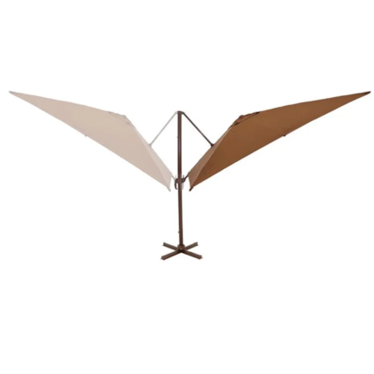Ombrellone Suspenso Ravello Alumínio 3x4m Marrom + Base de 100 Litros C/Rodas 892212 Bel-f7dade29-1b1f-473b-8f0a-cff317126b61
