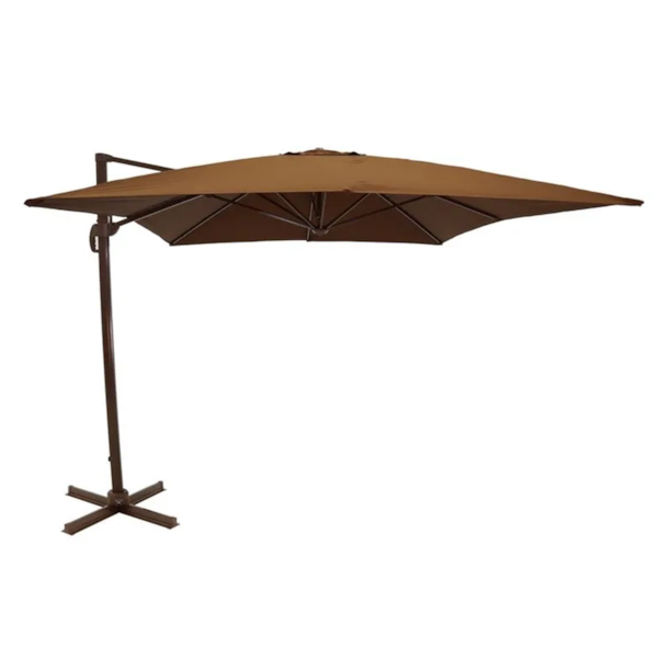 Ombrellone Suspenso Ravello Alumínio 3x4m Marrom + Base de 100 Litros C/Rodas 892212 Bel-90776ab2-4935-4fbd-8675-a55ef77a927e