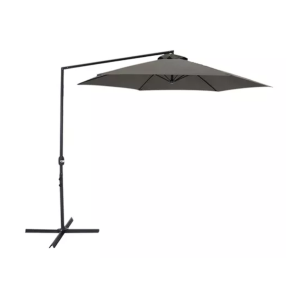 Ombrellone Suspenso Veneza C/ Manivela 3m Cinza 832008 Bel-a495c25a-dce6-4b47-a121-7806e184bc55