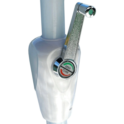 Ombrelone Milano 250 em Alumínio e Poliéster PVC Sem Base Branco Nautika-c8c96ee5-cac4-47fc-a29b-20abffbe13ec