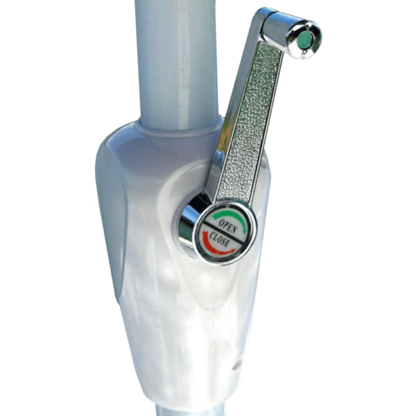 Ombrelone Milano 250 em Alumínio e Poliéster PVC Sem Base Branco Nautika-df864da5-14d3-47fe-a46a-5a73c9068e5a