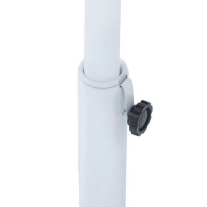 Ombrelone Milano 250 em Alumínio e Poliéster PVC Sem Base Branco NautikA-af3862de-2e34-4376-87cf-9ccd0c132d81