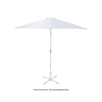 Ombrelone Milano 250 em Alumínio e Poliéster PVC Sem Base Branco Nautika-073b45dd-75f2-4132-ba32-bacd59ad2201