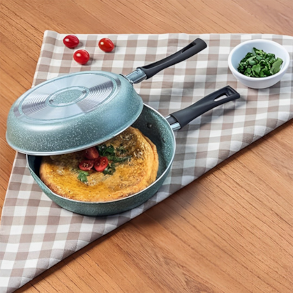 Omeleteira Cerâmica Antiaderente Suprema em Alumínio 0,75L 18cm 7245359 Verde Brinox-18521228-27e7-46de-910a-7bc359b77798