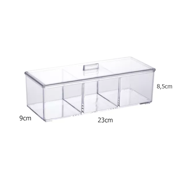 Organizador Cosméticos Elegance com Divisórias 1198 Paramount-1fa8f6ce-b04c-4d8c-b114-d0c9be115f27