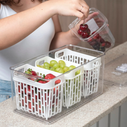 Organizador de Geladeira 3 Cestos Dry 6LT 101863009 Coza -ffc2332a-e573-40e3-9e64-c74eaa5da1fa