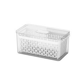 Organizador de geladeira com cesto 6LT cristal dry 10186/3009 Coza